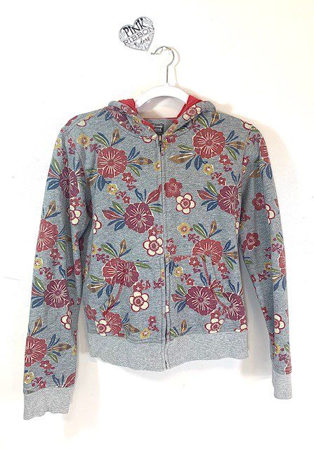 Lucky Brand Flower Full Zip Hoodie - Pink Ribbon Riders